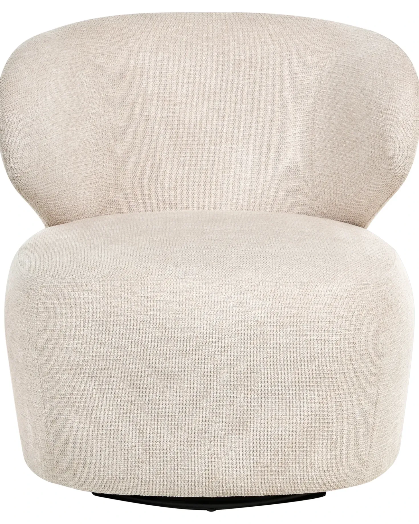 Poltrona girevole ALVDAL Tessuto Beige