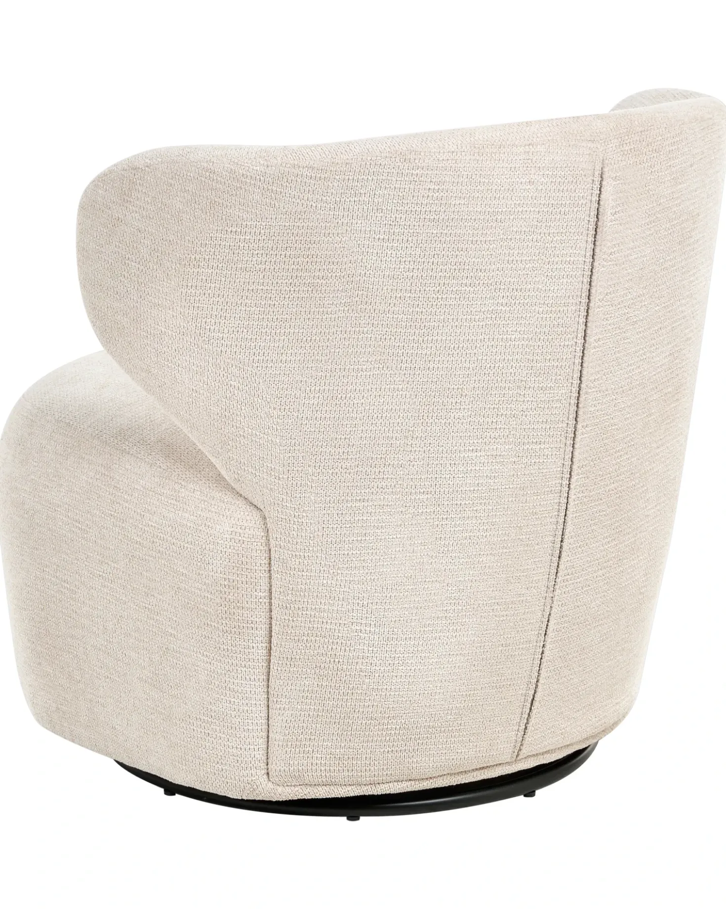 Poltrona girevole ALVDAL Tessuto Beige