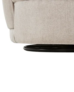 Poltrona girevole ANDALEN Tessuto Beige chiaro