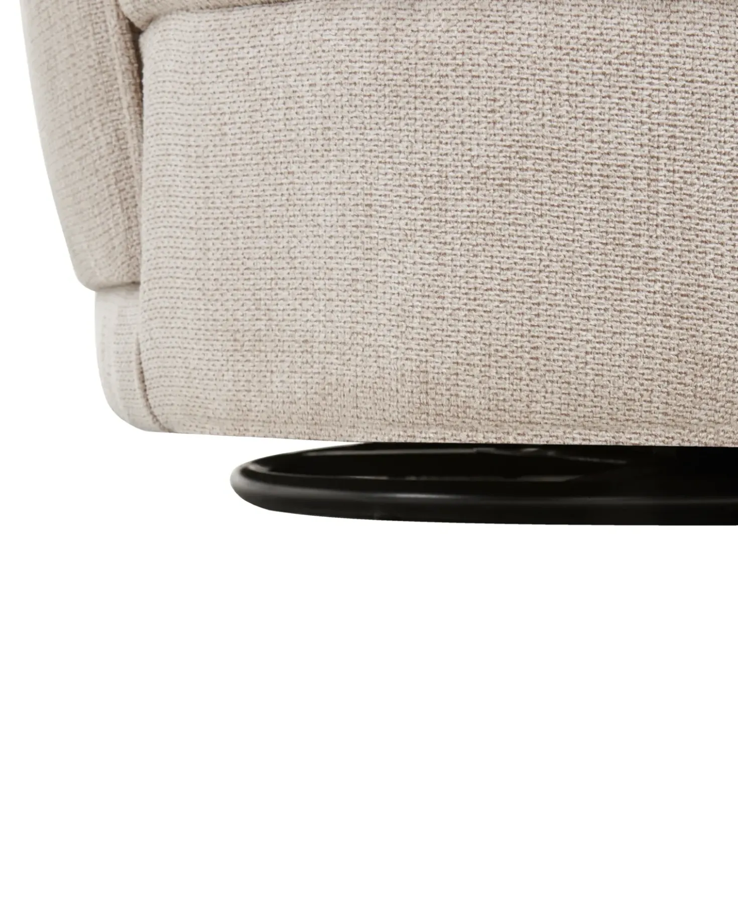 Poltrona girevole ANDALEN Tessuto Beige chiaro