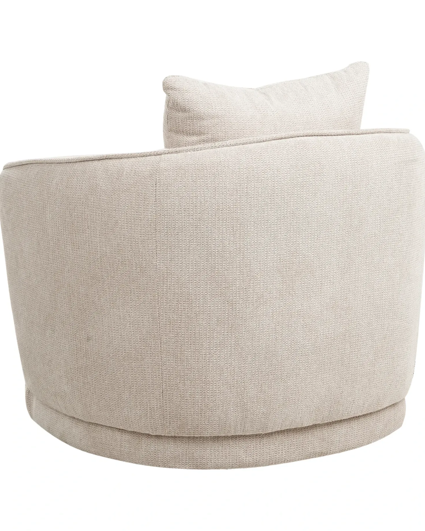 Poltrona girevole ANDALEN Tessuto Beige chiaro