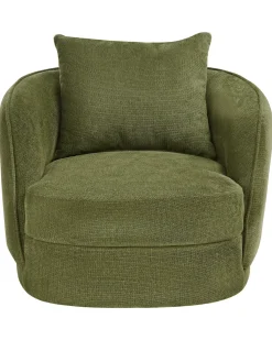 Poltrona girevole ANDALEN Tessuto Verde
