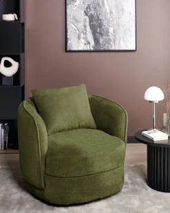 Poltrona girevole ANDALEN Tessuto Verde