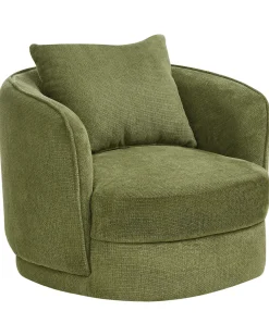 Poltrona girevole ANDALEN Tessuto Verde