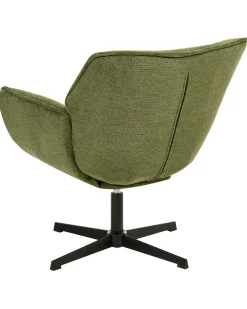 Poltrona girevole AUMA Tessuto Verde