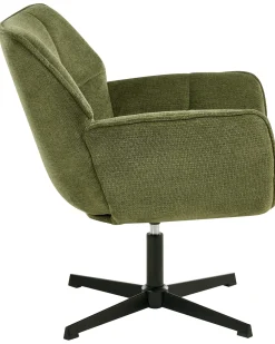 Poltrona girevole AUMA Tessuto Verde