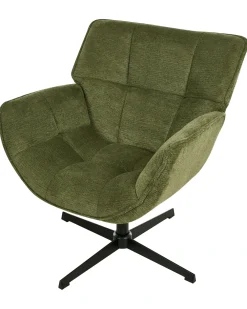 Poltrona girevole AUMA Tessuto Verde