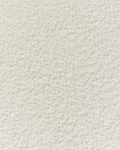 Poltrona girevole AYLO Bouclé Bianco sporco