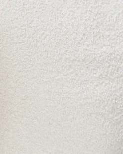 Poltrona girevole DALBY Bouclé Bianco