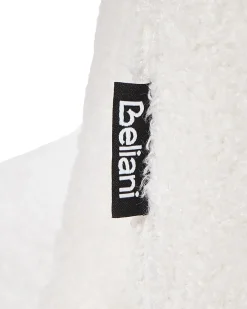 Poltrona girevole DALBY Bouclé Bianco