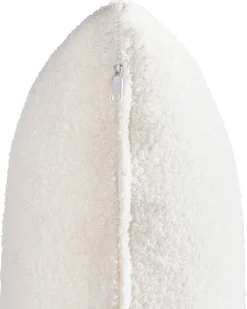 Poltrona girevole DALBY Bouclé Bianco