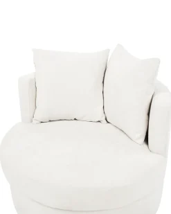 Poltrona girevole DALBY Tessuto Beige chiaro