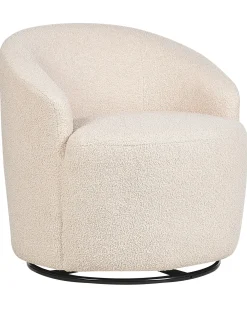 Poltrona girevole DAVIK Bouclé Beige