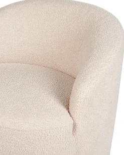 Poltrona girevole DAVIK Bouclé Beige