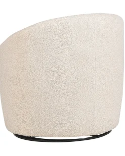 Poltrona girevole DAVIK Bouclé Beige