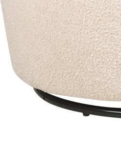 Poltrona girevole DAVIK Bouclé Beige
