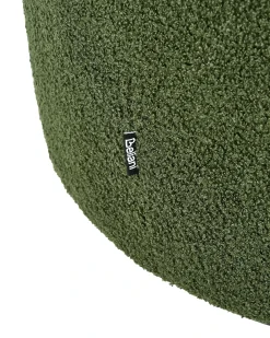 Poltrona girevole DAVIK Bouclé Verde scuro