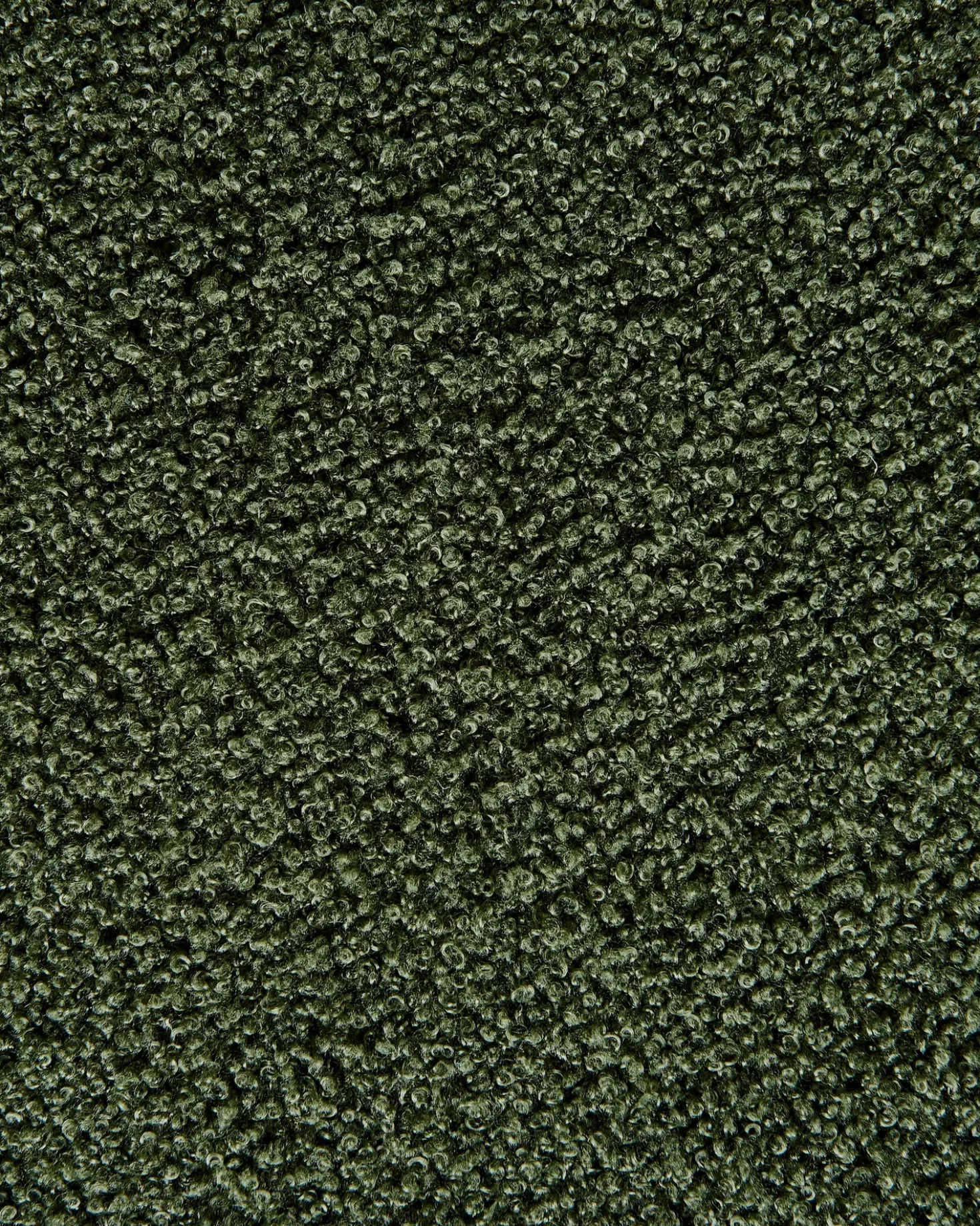 Poltrona girevole DAVIK Bouclé Verde scuro