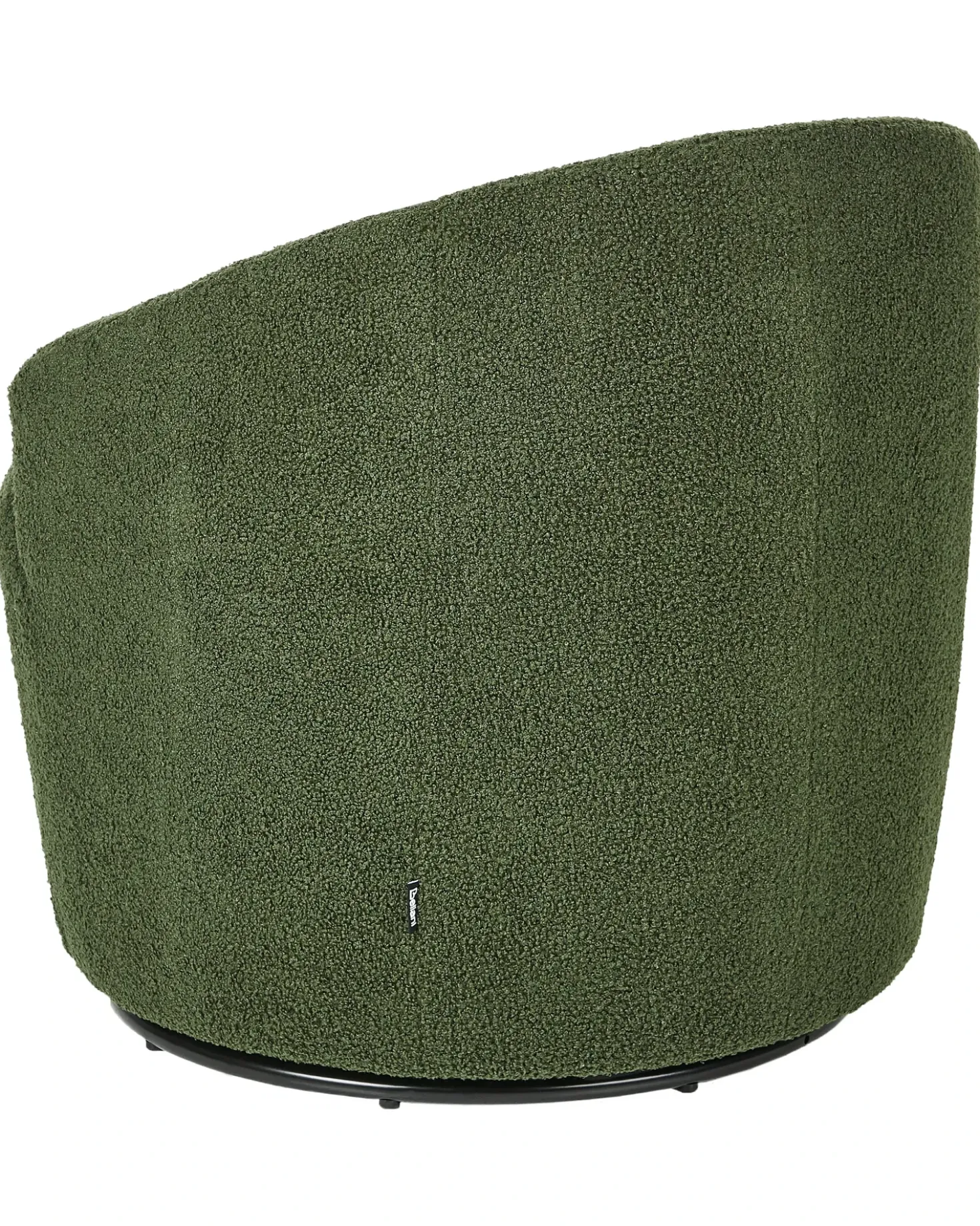 Poltrona girevole DAVIK Bouclé Verde scuro