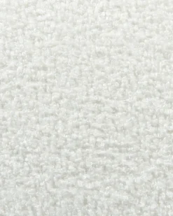 Poltrona girevole DAVIK Bouclé Bianco sporco