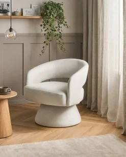 Poltrona girevole EIDAL Bianco sporco