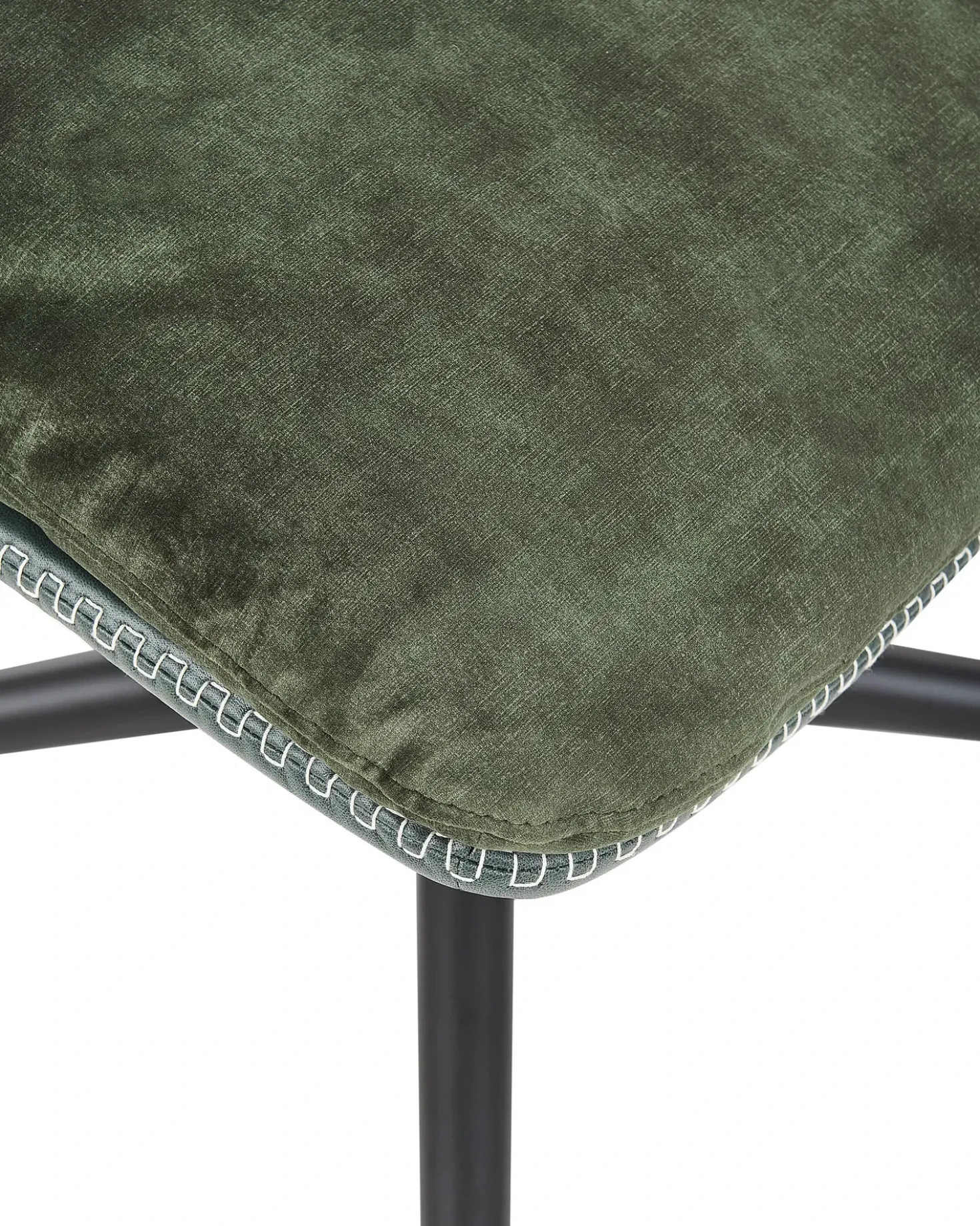 Poltrona girevole EIDE con poggiapiedi Velluto Verde scuro