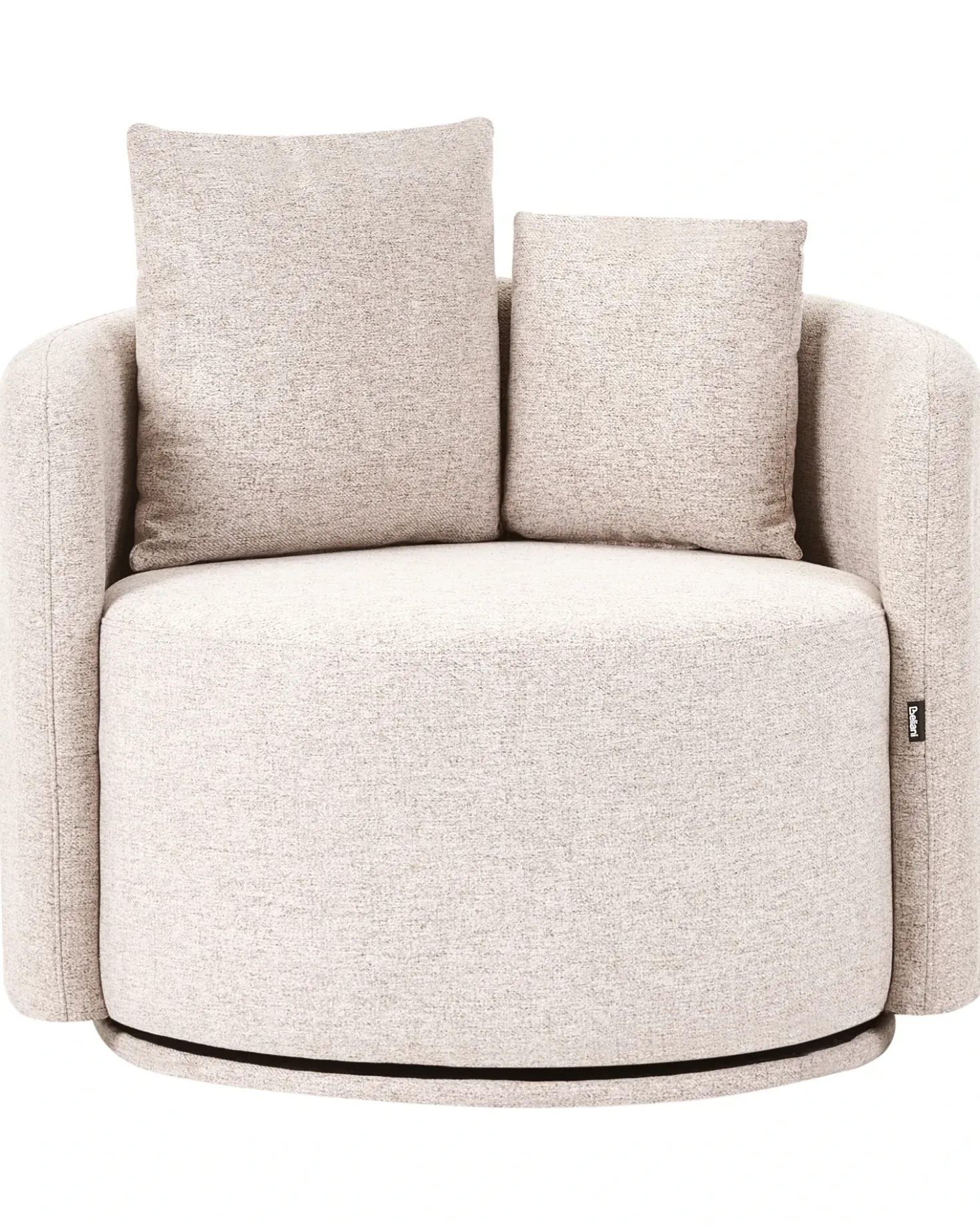 Poltrona girevole ENNORA Tessuto Beige