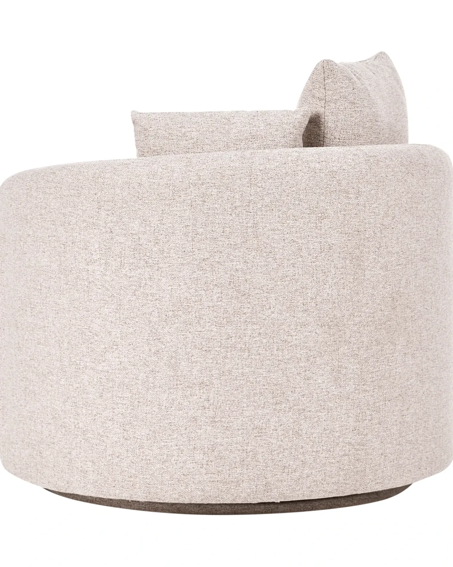 Poltrona girevole ENNORA Tessuto Beige