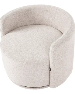 Poltrona girevole ENNORA Tessuto Beige