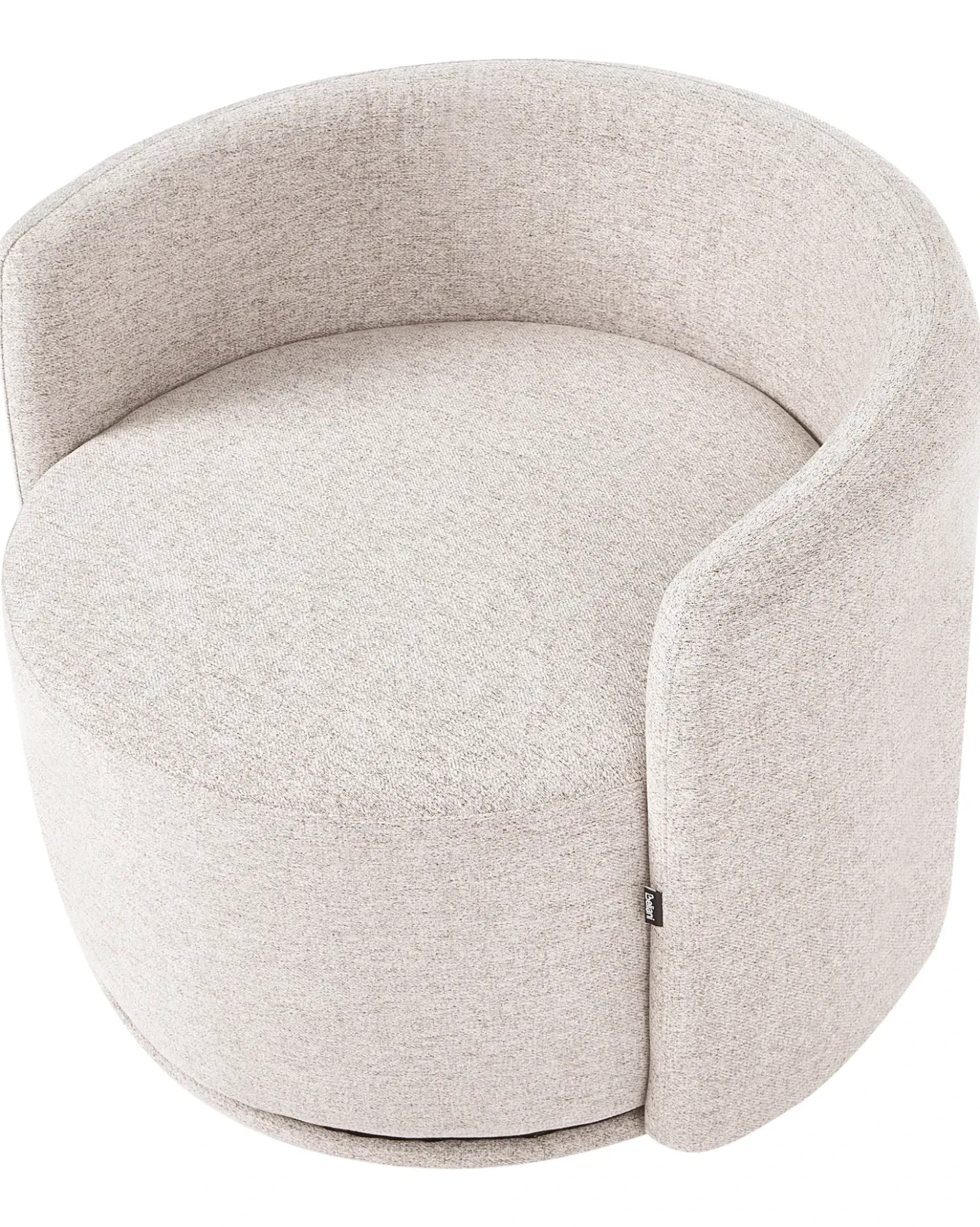 Poltrona girevole ENNORA Tessuto Beige