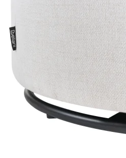 Poltrona girevole HORSENS con contenitore Tessuto Bianco sporco