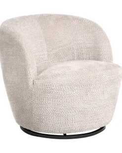 Poltrona girevole KUOLPA Ciniglia Beige