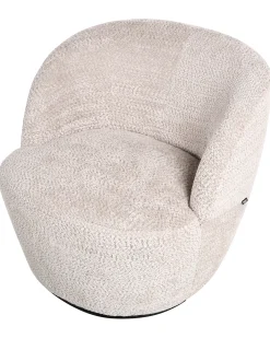 Poltrona girevole KUOLPA Ciniglia Beige