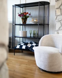 Poltrona girevole KUOLPA Ciniglia Beige