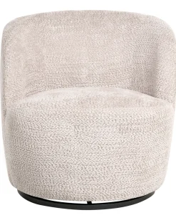 Poltrona girevole KUOLPA Ciniglia Beige