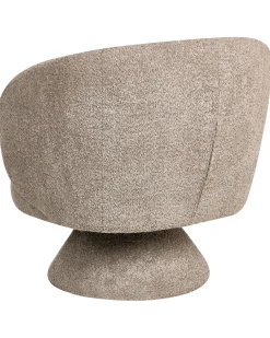 Poltrona girevole LIEKSA Bouclé Beige