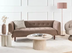 Poltrona girevole LIEKSA Bouclé Beige