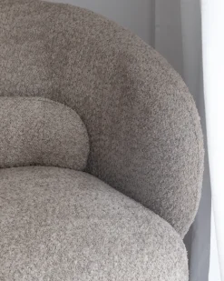 Poltrona girevole LIEKSA Bouclé Beige