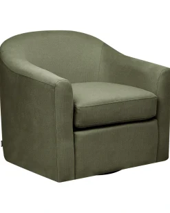 Poltrona girevole MAGNOR Tessuto Verde scuro
