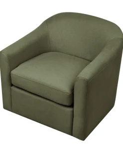 Poltrona girevole MAGNOR Tessuto Verde scuro