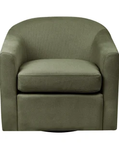 Poltrona girevole MAGNOR Tessuto Verde scuro