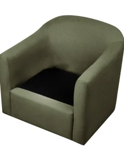 Poltrona girevole MAGNOR Tessuto Verde scuro