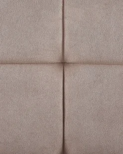 Poltrona girevole MOLLE con poggiapiedi Velluto Beige