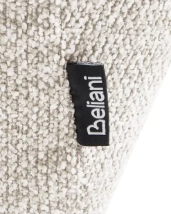 Poltrona girevole MOLLE II con poggiapiedi Tessuto Beige chiaro