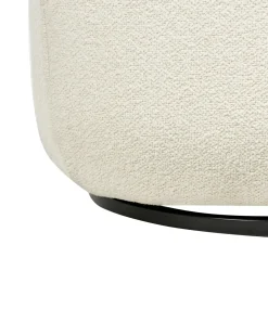 Poltrona girevole MOLLEBY Bouclé Bianco sporco
