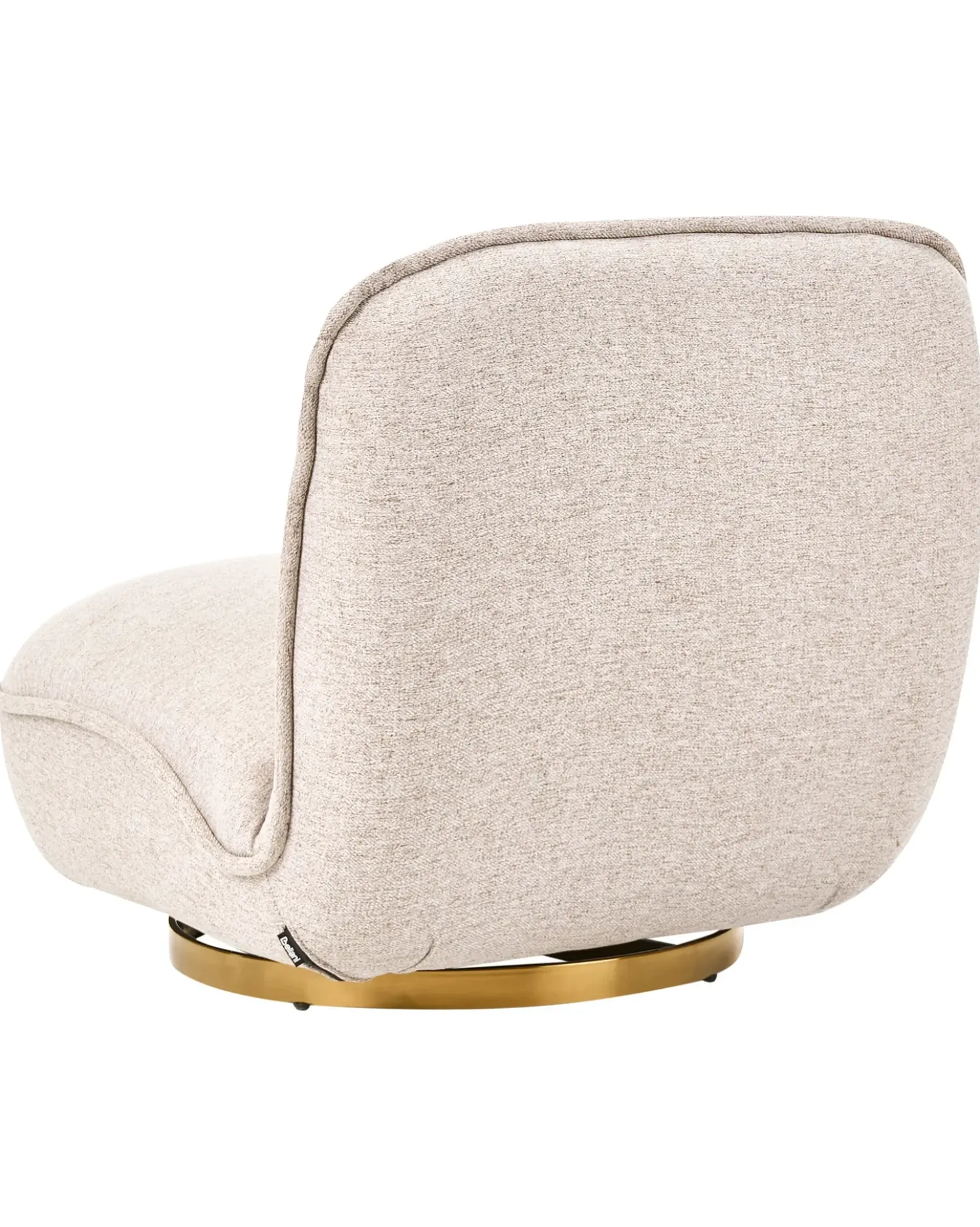 Poltrona girevole MUREN Tessuto Beige