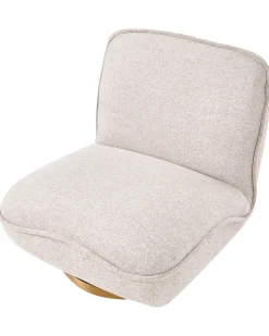 Poltrona girevole MUREN Tessuto Beige
