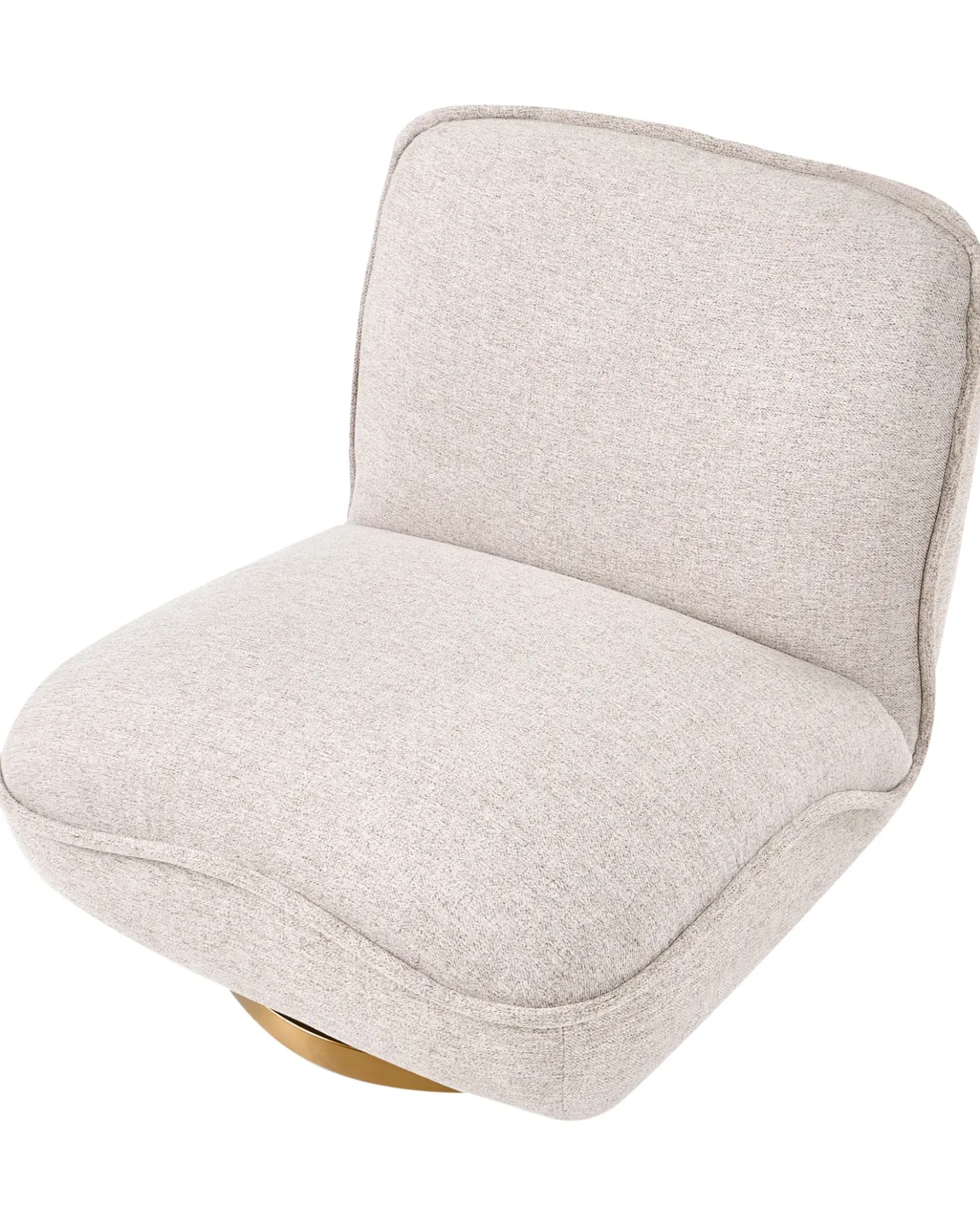 Poltrona girevole MUREN Tessuto Beige