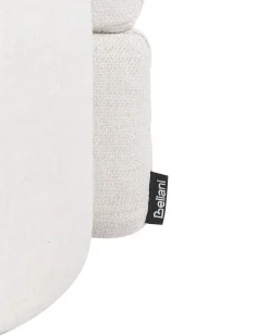 Poltrona girevole RANDERS con contenitore Tessuto Bianco sporco