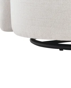 Poltrona girevole RANDERS con contenitore Tessuto Bianco sporco